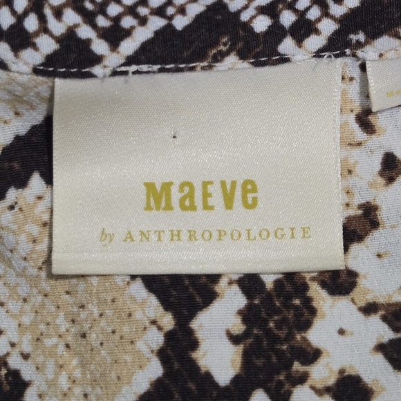 Maeve By Anthropologie Juno Snakeskin Python Print Pullover Tunic Dress Small - Picture 6 of 7